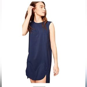 Lole Black Sleeveless Sheath Dress High-Low